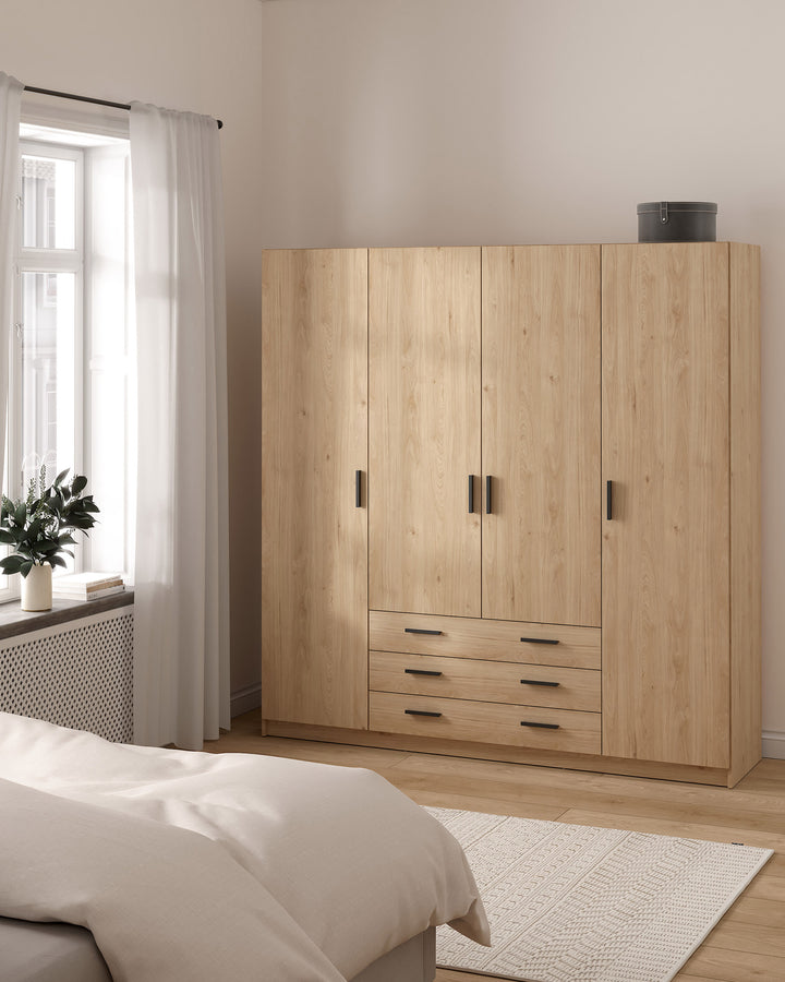 Roupeiro GERÊS com 4 portas e 3 gavetas