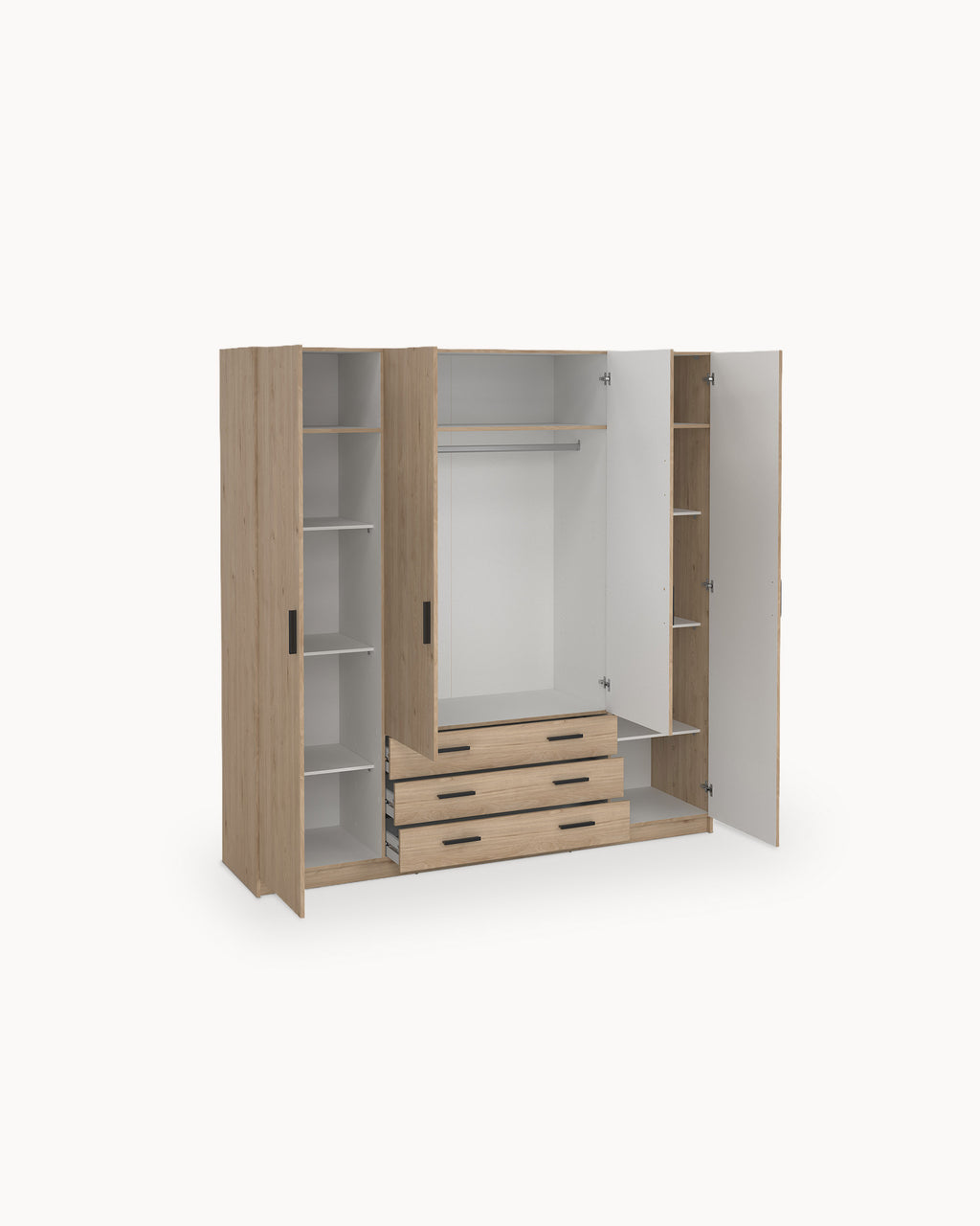 Roupeiro GERÊS com 4 portas e 3 gavetas