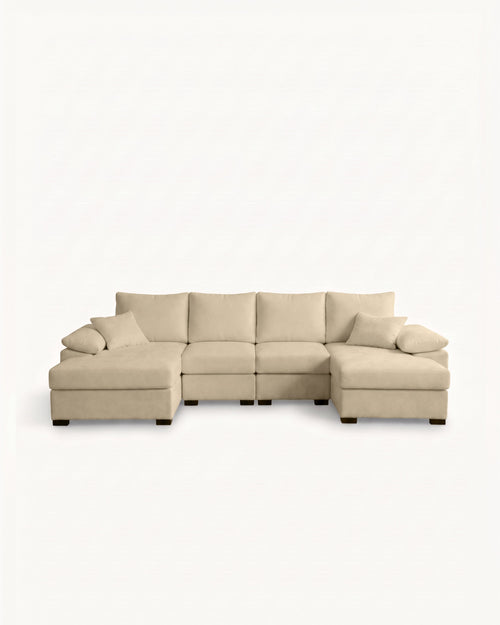 Sofá com dupla chaise longue ROSETA