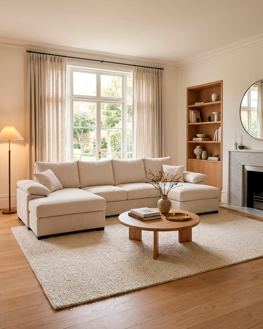 Sofá com dupla chaise longue ROSETA