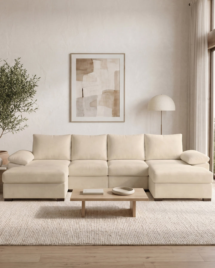 Sofá com dupla chaise longue ROSETA