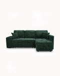 STACY II chaise longue sofa with bed, storage and ottomans