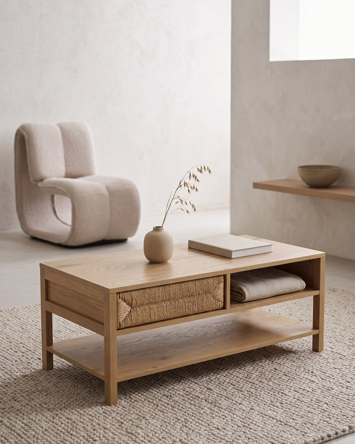 Mesa de centro GRACE com 1 gaveta