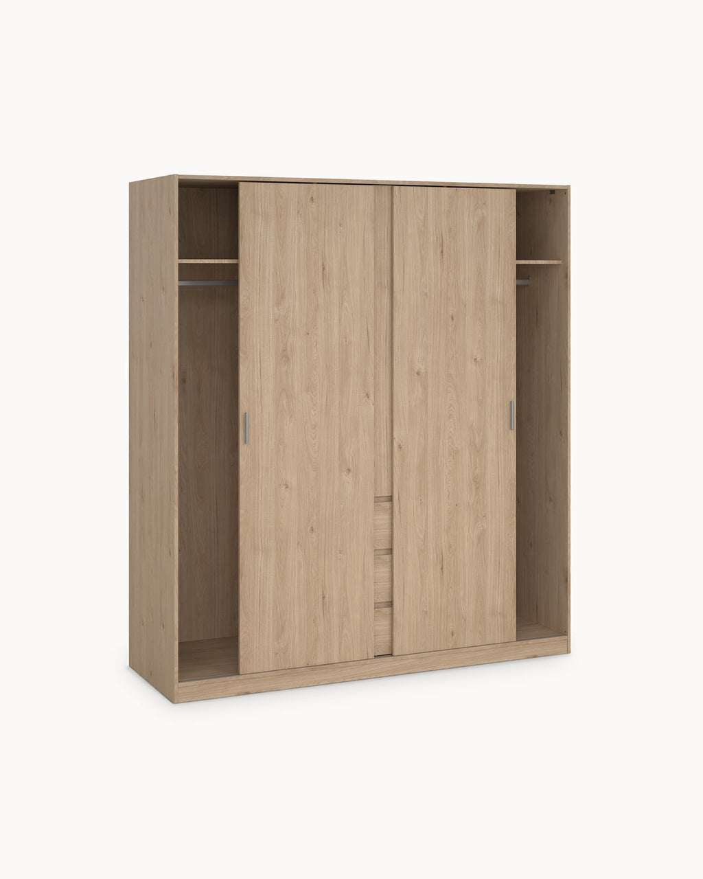 NEW MATRIX SHINY Wardrobe with 3 doors and 3 drawers