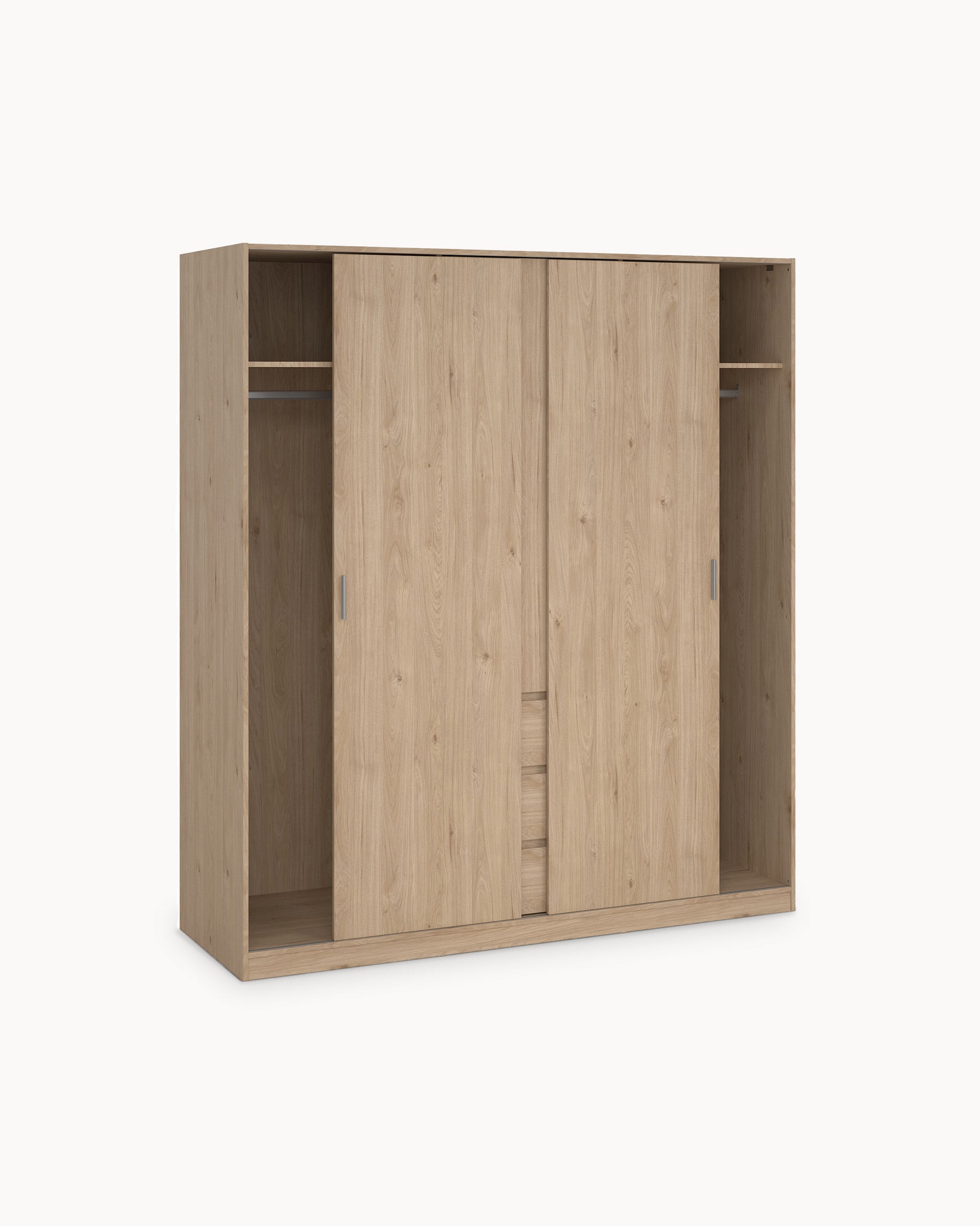 NEW MATRIX SHINY Wardrobe with 3 doors and 3 drawers
