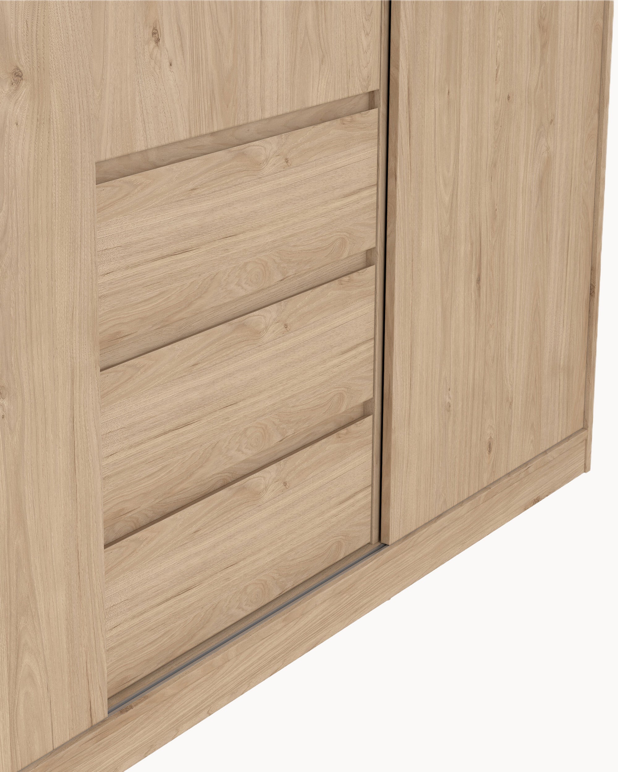 NEW MATRIX SHINY Wardrobe with 3 doors and 3 drawers