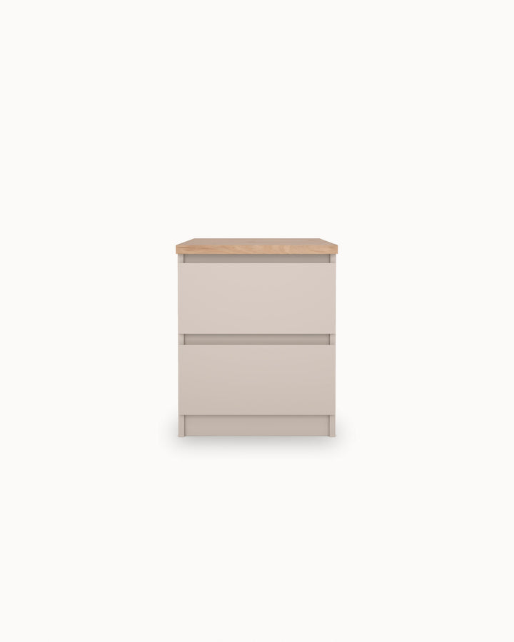 NEW MATRIX SHINY bedside table with 2 drawers