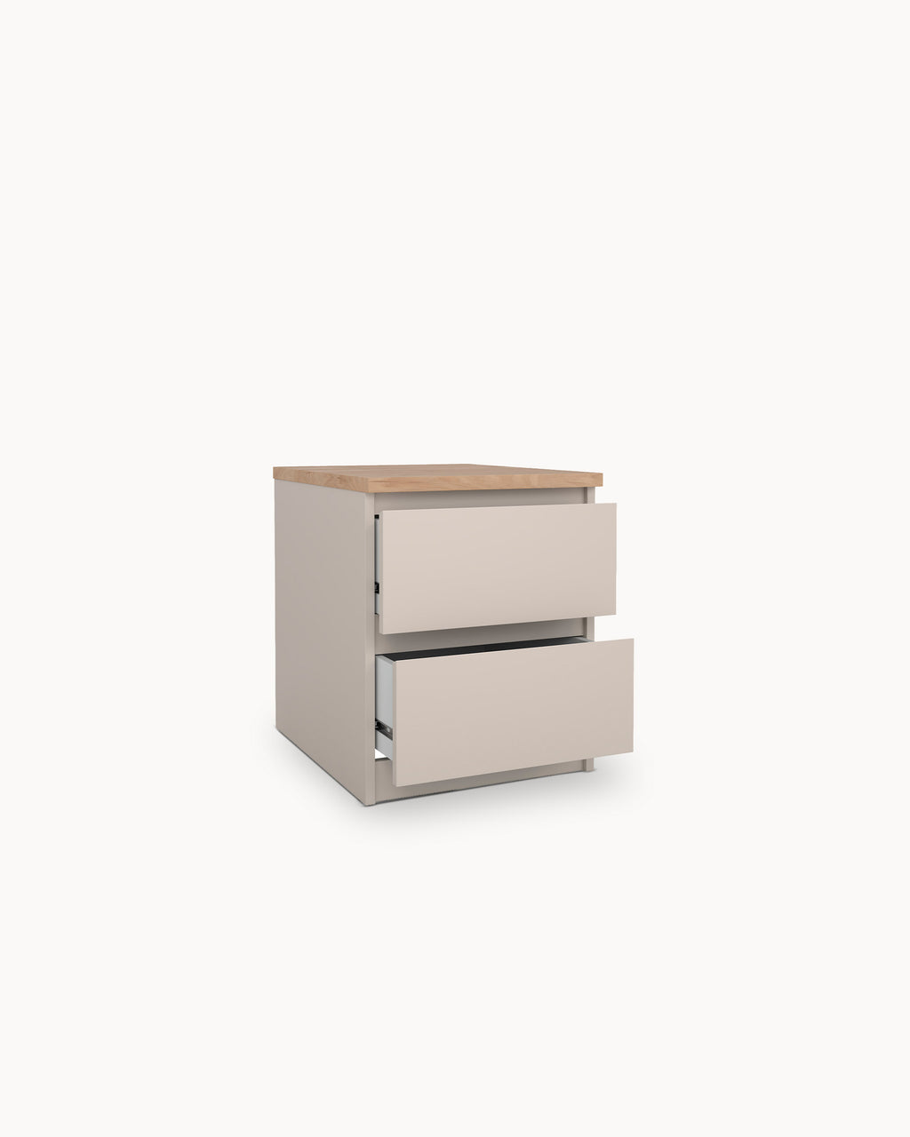 NEW MATRIX SHINY bedside table with 2 drawers