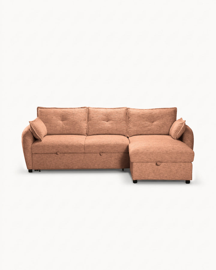 Sofá chaise longue ISADORA com cama e baú
