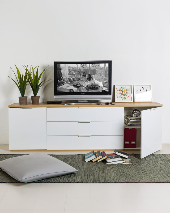 Móvel TV ARKADIA com 2 portas e 3 gavetas