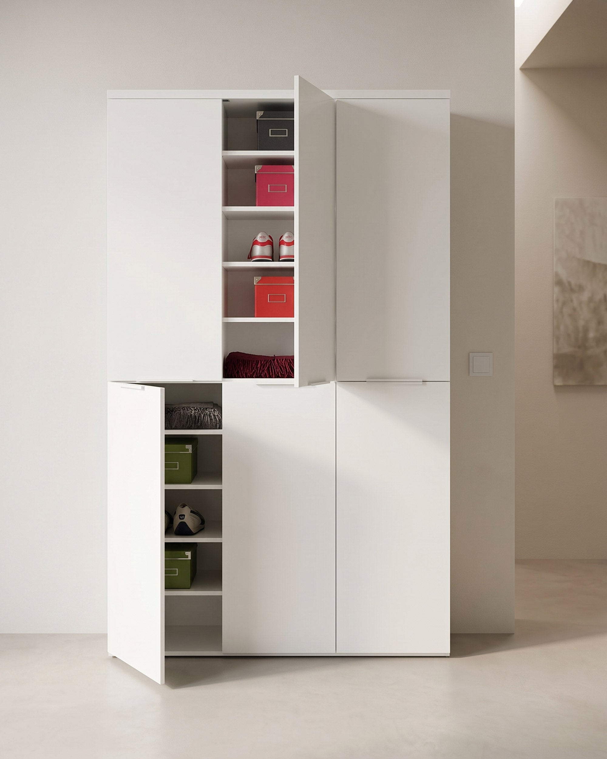 Armário multiusos ARKADIA com 6 portas