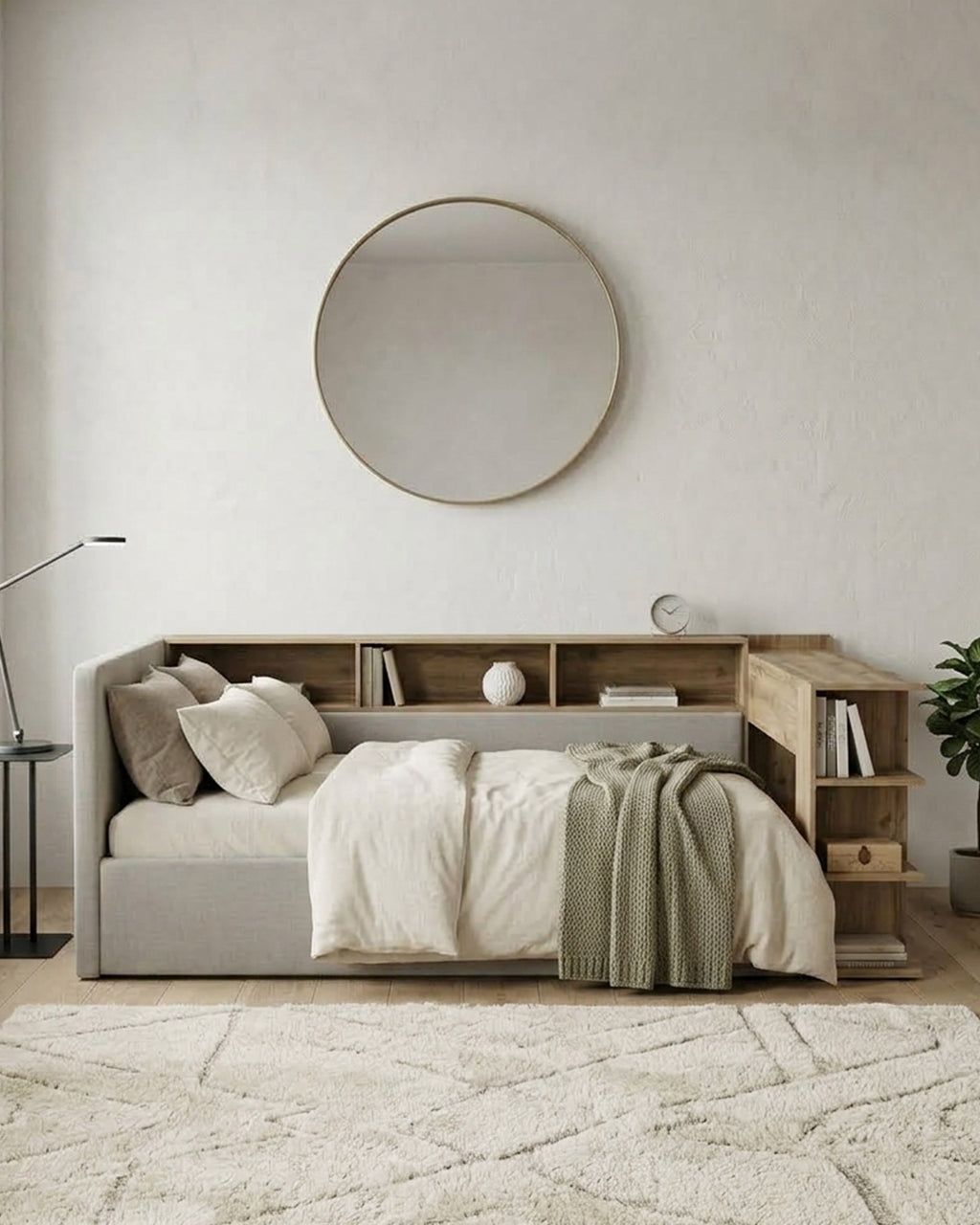 Cama de solteiro ALEXIS com arrumação