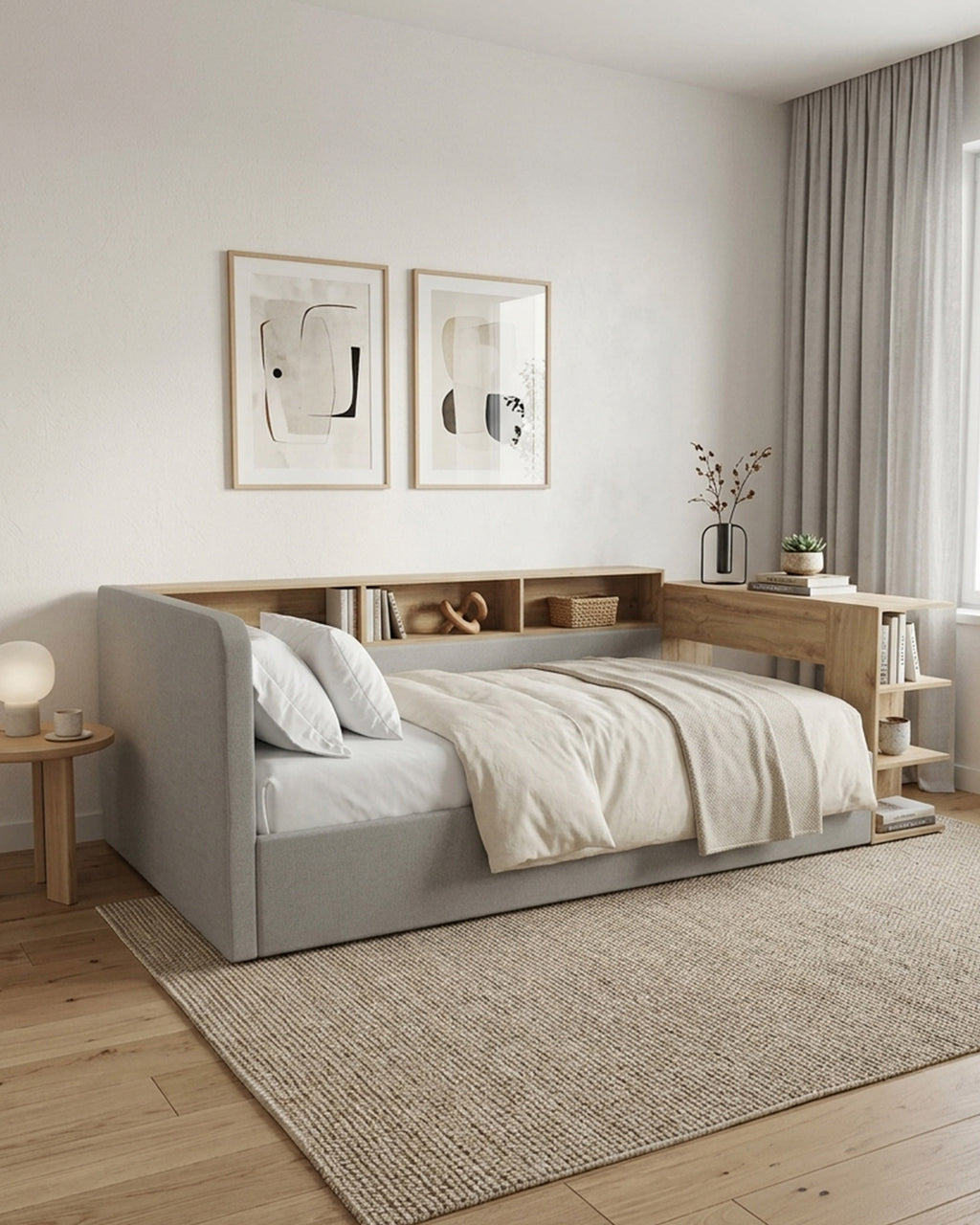 Cama de solteiro ALEXIS com arrumação