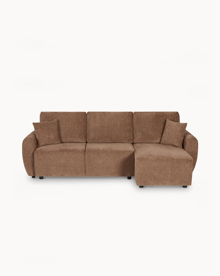COTTA reversible chaise longue sofa with bed and storage chest