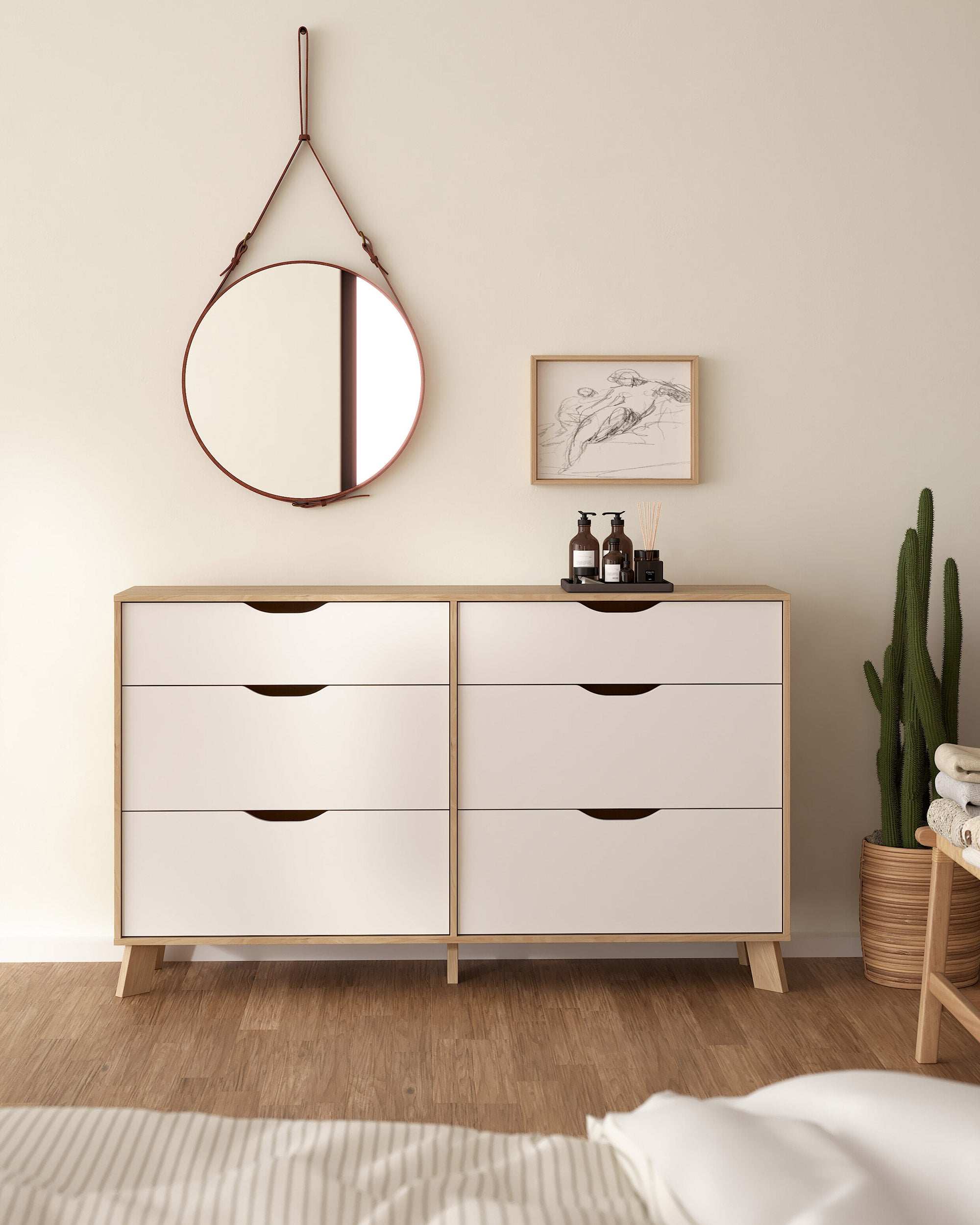 Cómoda ATALAIA com 6 gavetas
