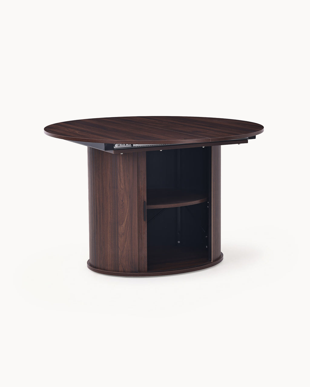 Mesa extensível GORDONIA com arrumação (120-160cm)