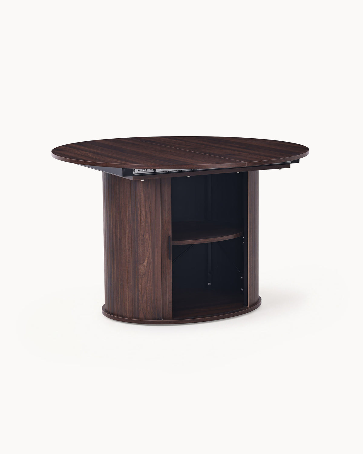 Mesa extensível GORDONIA com arrumação (120-160cm)