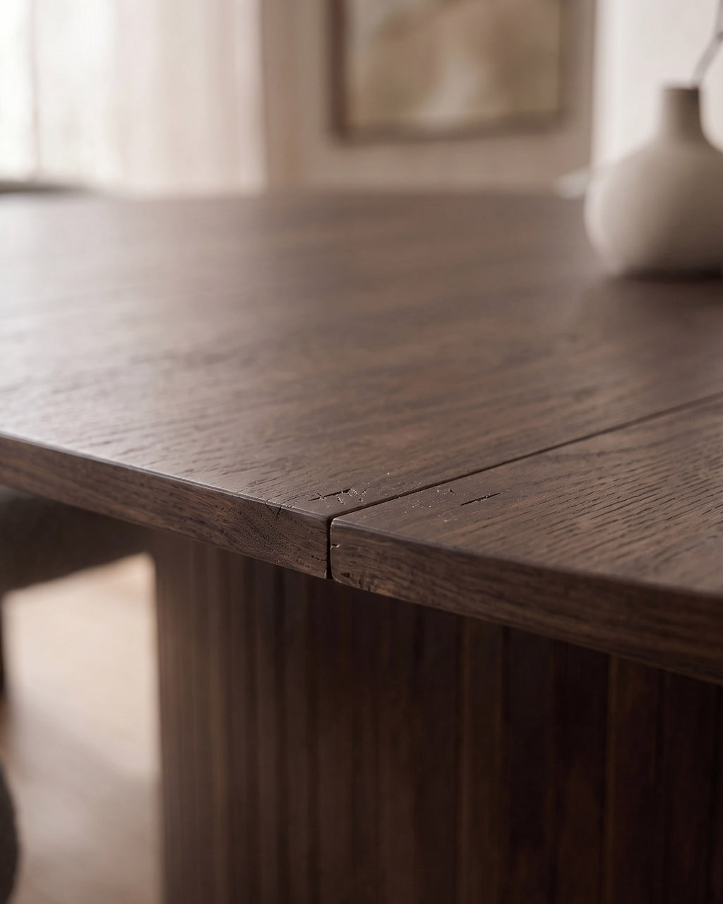 Mesa extensível GORDONIA com arrumação (120-160cm)