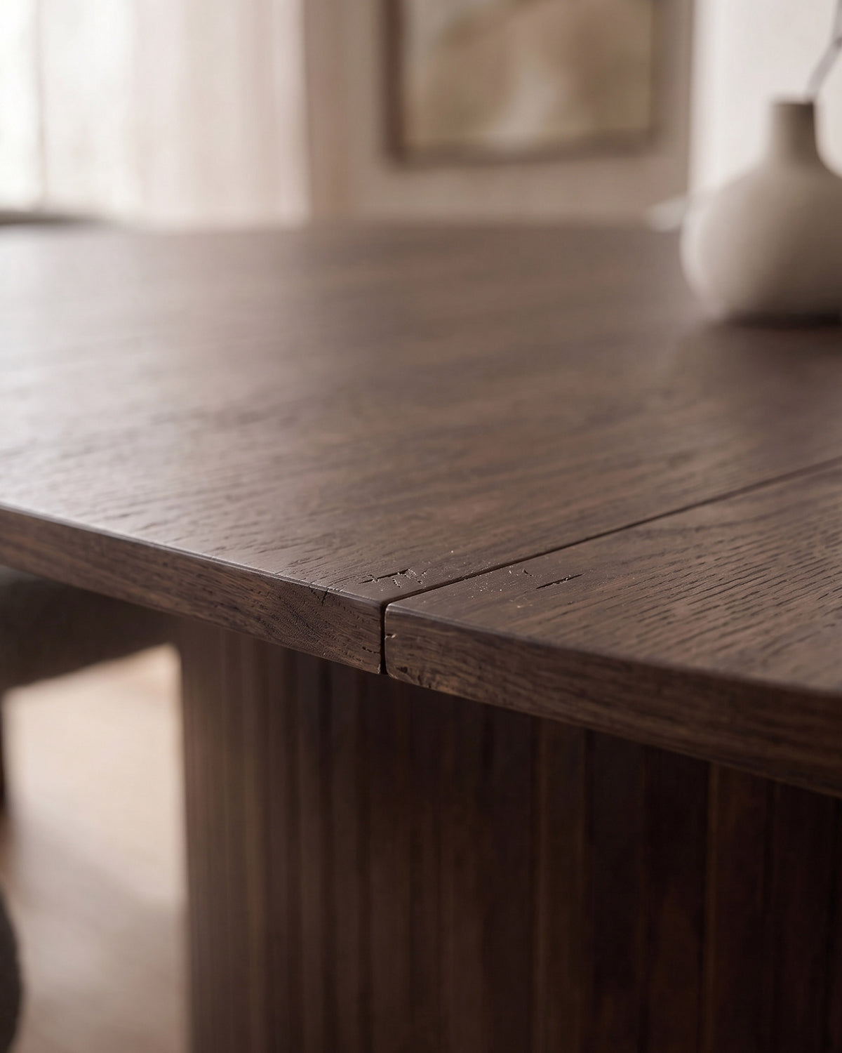 Mesa extensível GORDONIA com arrumação (120-160cm)