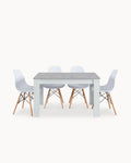 Pack mesa extensível BARCELONA + 4 cadeiras DENVER II
