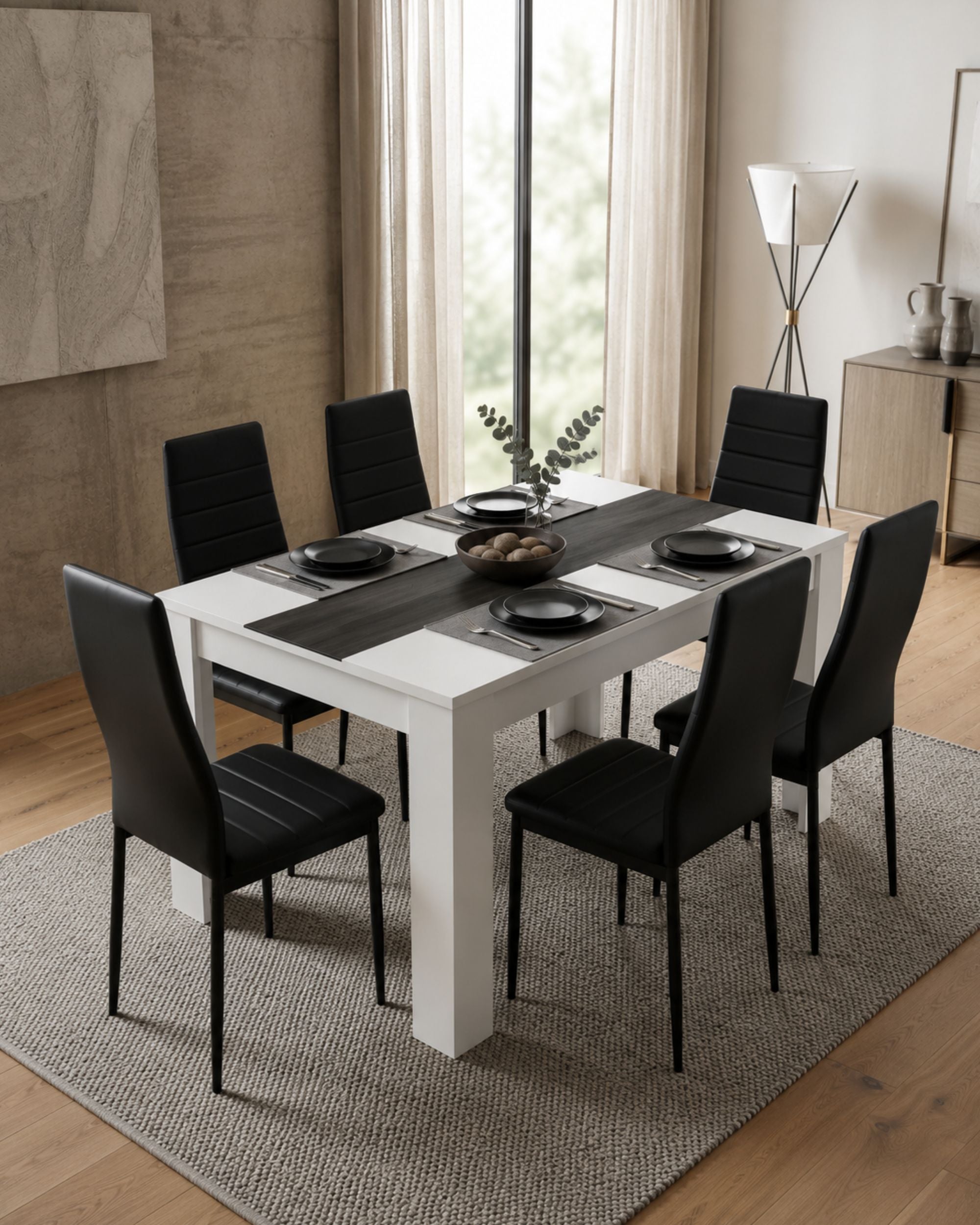 Pack mesa DOMUS + 6 sillas ZARA II