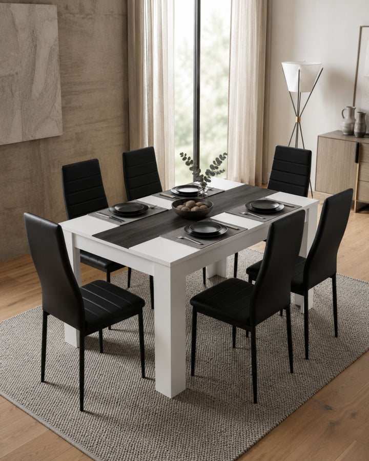 Pack mesa DOMUS + 6 cadeiras ZARA II