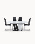 NAOMI extendable table + 4 LUCAS II chairs pack
