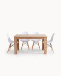 Extendable table OSCAR + 4 chairs DENVER II set