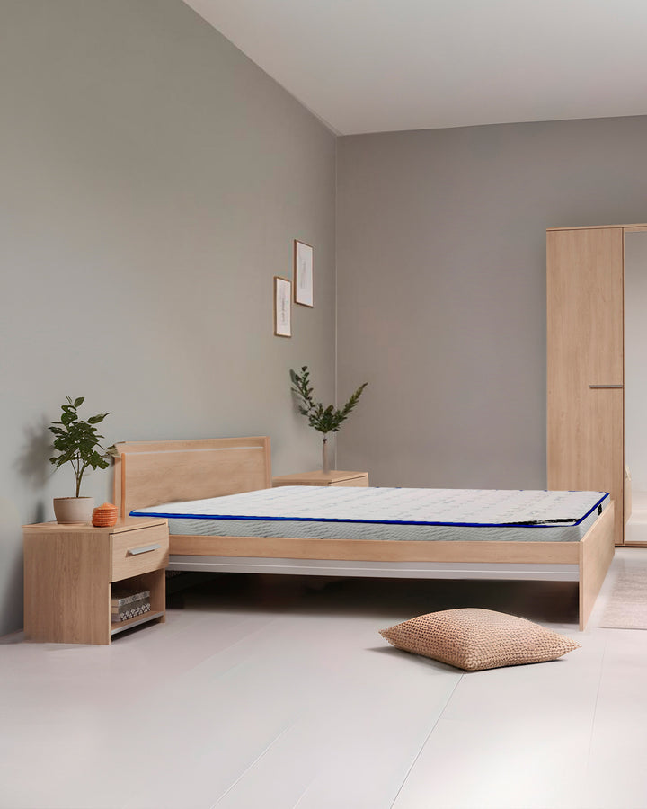 NOEMIA double bed frame + SPRING ROLLER mattress