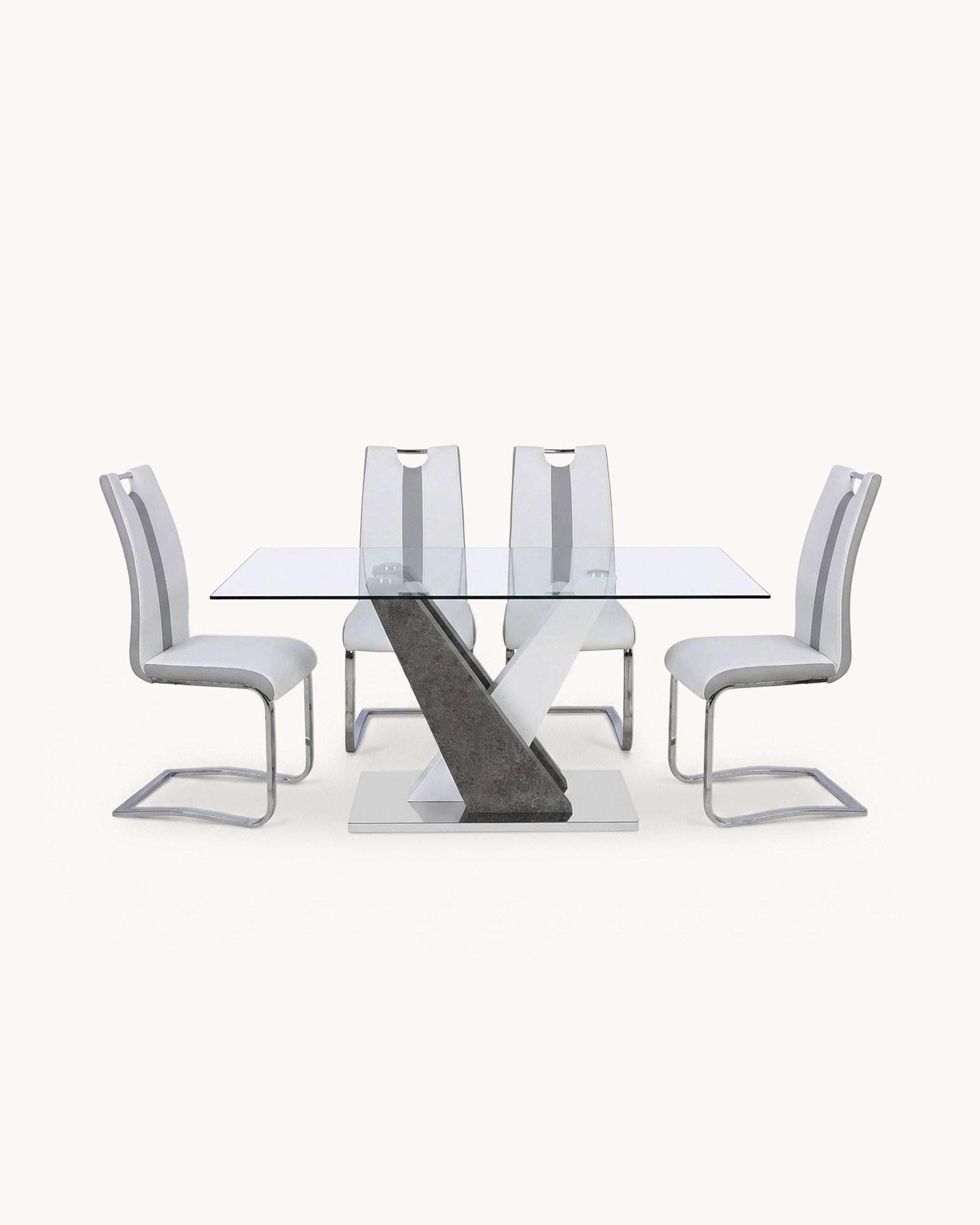 PATRICIO II table set + 4 NATALIA II chairs