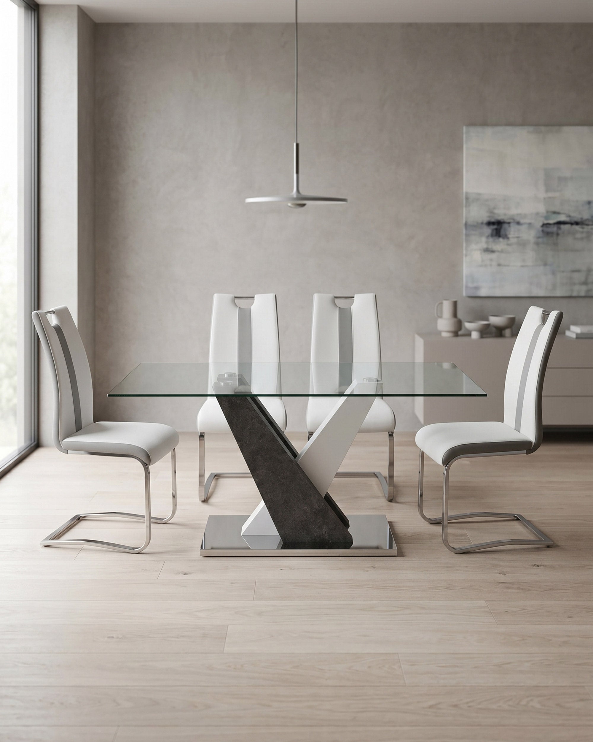 PATRICIO II table set + 4 NATALIA II chairs