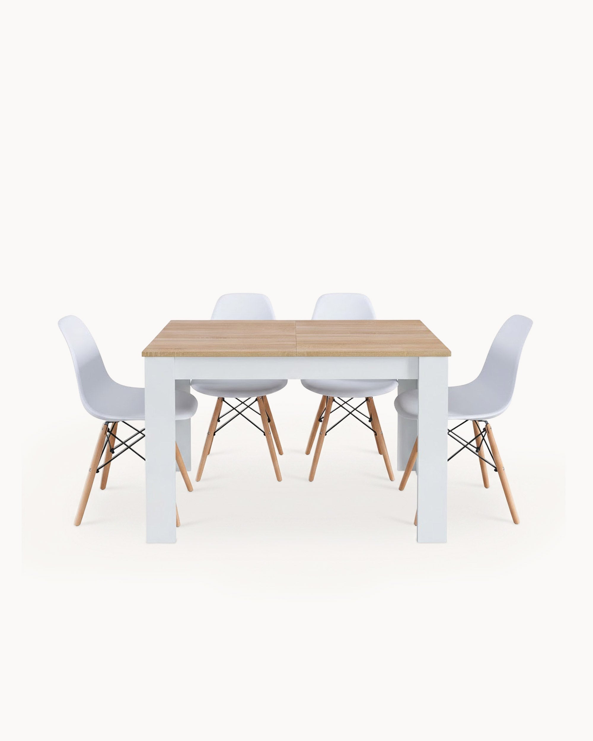 BARCELONA extendable table + 4 DENVER II chairs pack