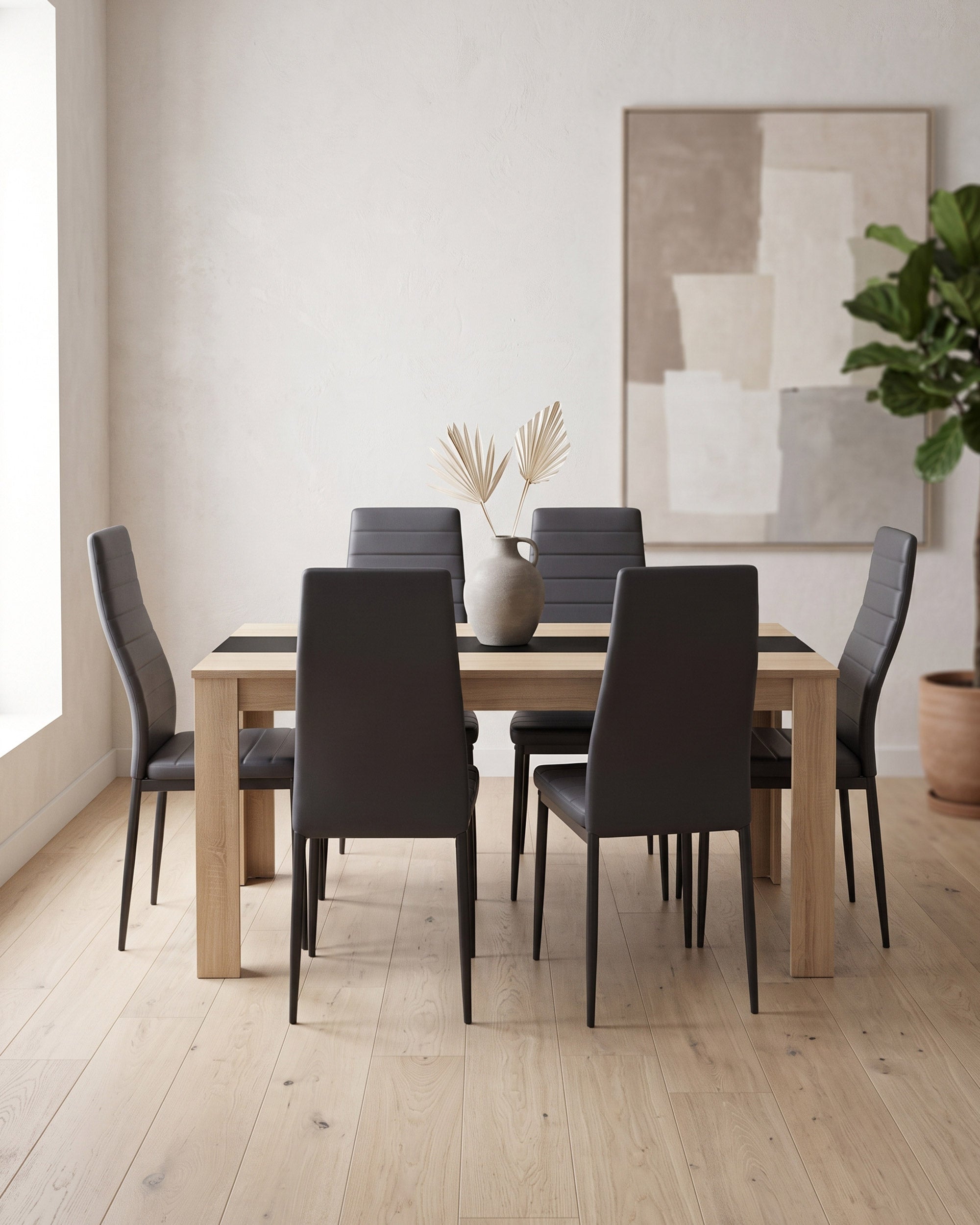 DOMUS table + 6 ZARA II chairs pack
