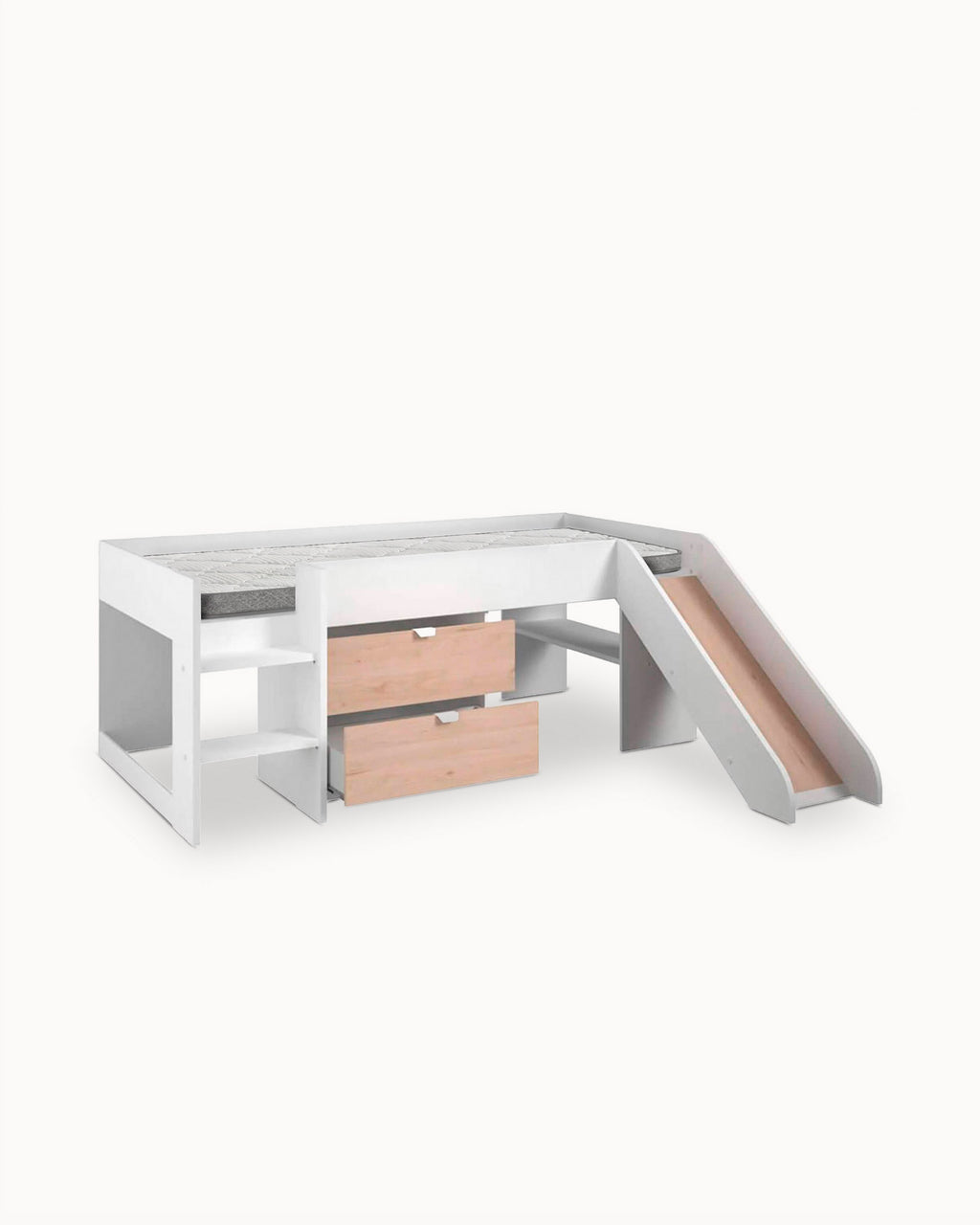 Pack cama alta TOBOGÁN + Colchón KID ROLLER