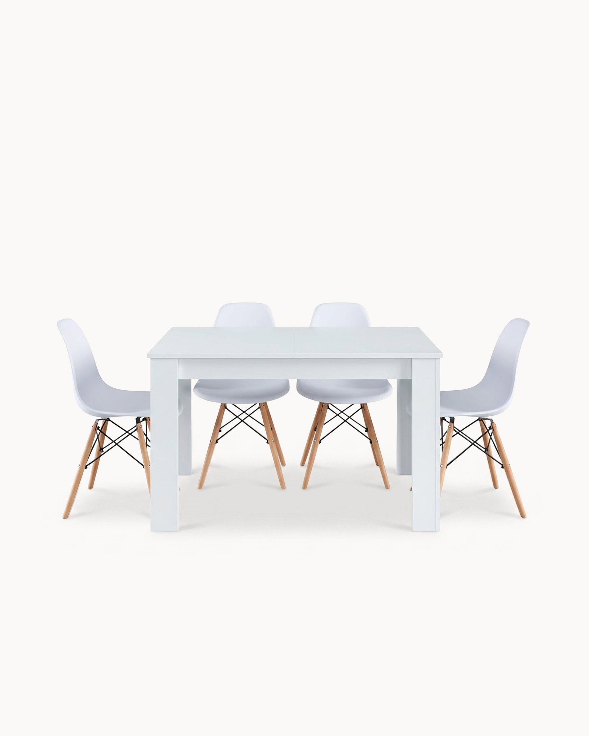 BARCELONA extendable table + 4 DENVER II chairs pack