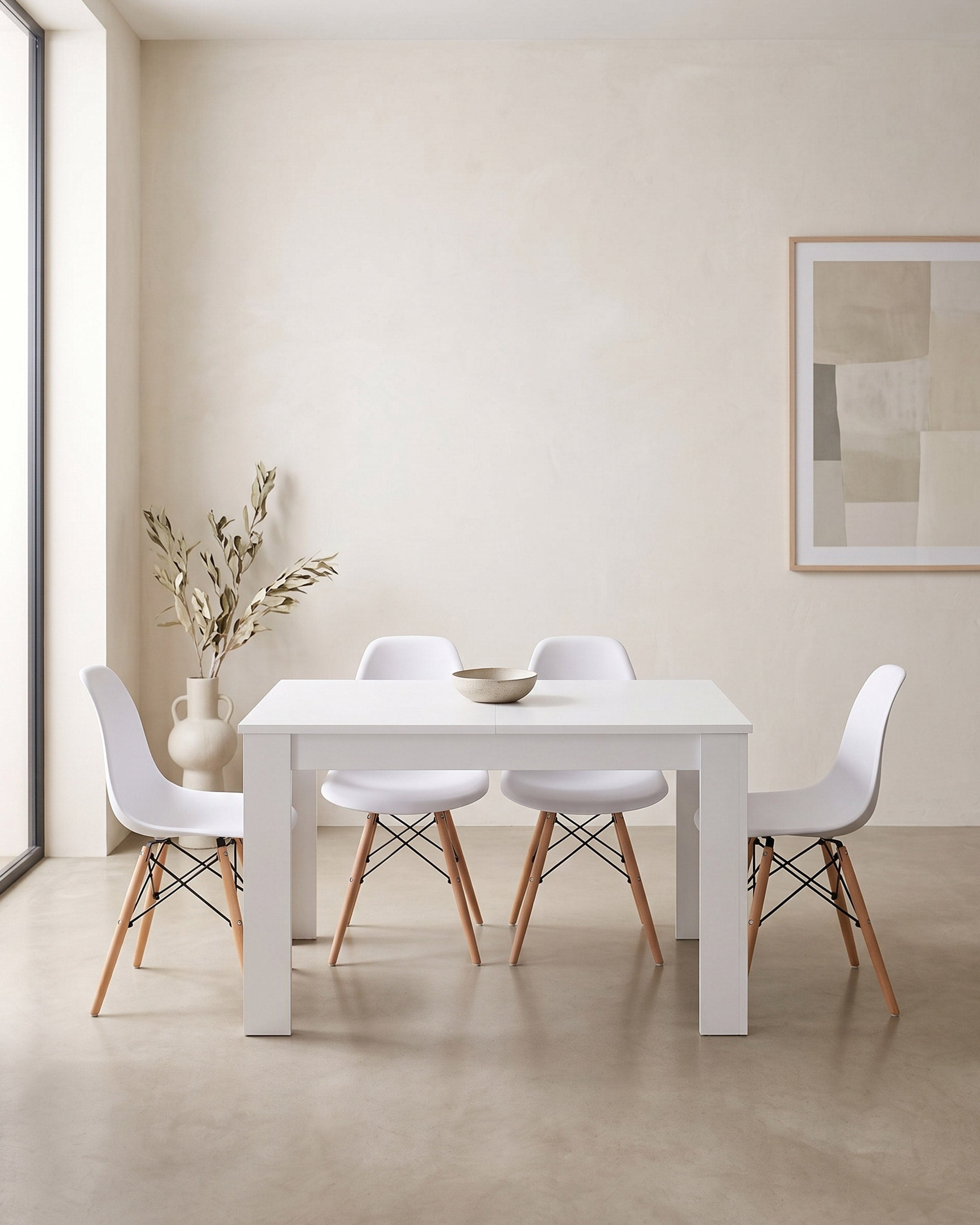 BARCELONA extendable table + 4 DENVER II chairs pack