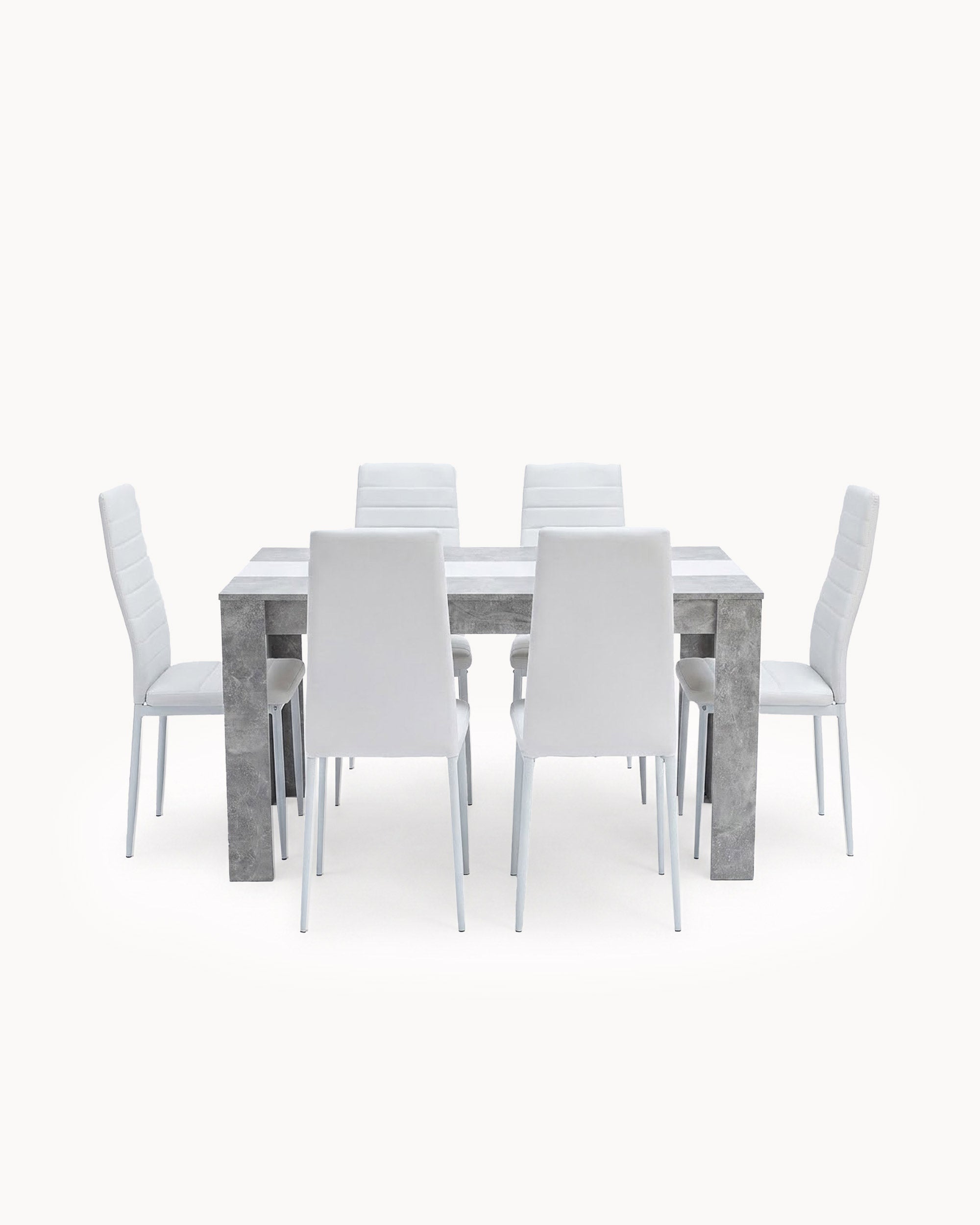 DOMUS table + 6 ZARA II chairs pack