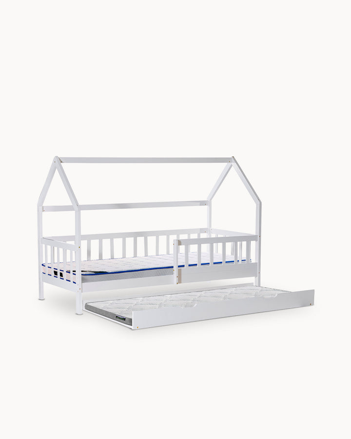 Pack cama dupla LA BELLE + Colchão SPRING ROLLER + Colchão KID ROLLER
