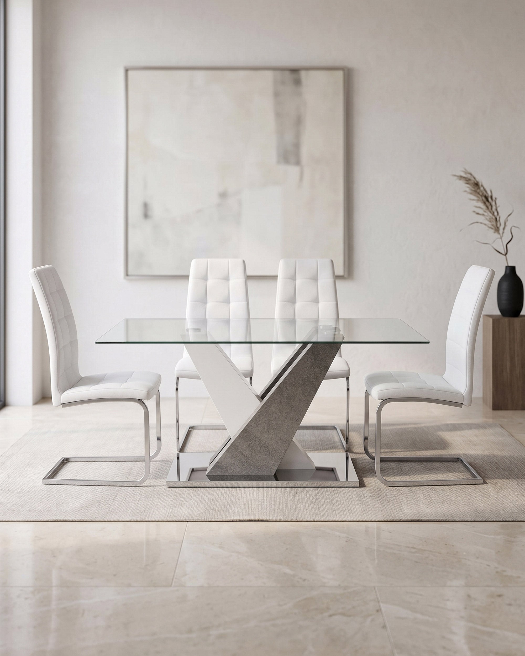PATRICIO II table + 4 LUCAS II chairs pack