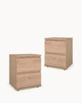 Pack 2 mesitas de noche NEW MATRIX II con 2 cajones
