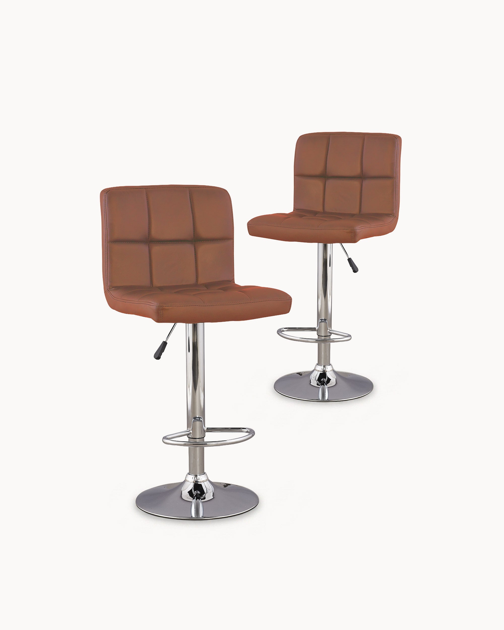 Pack 2 Swivel Bar Stools SHELLA