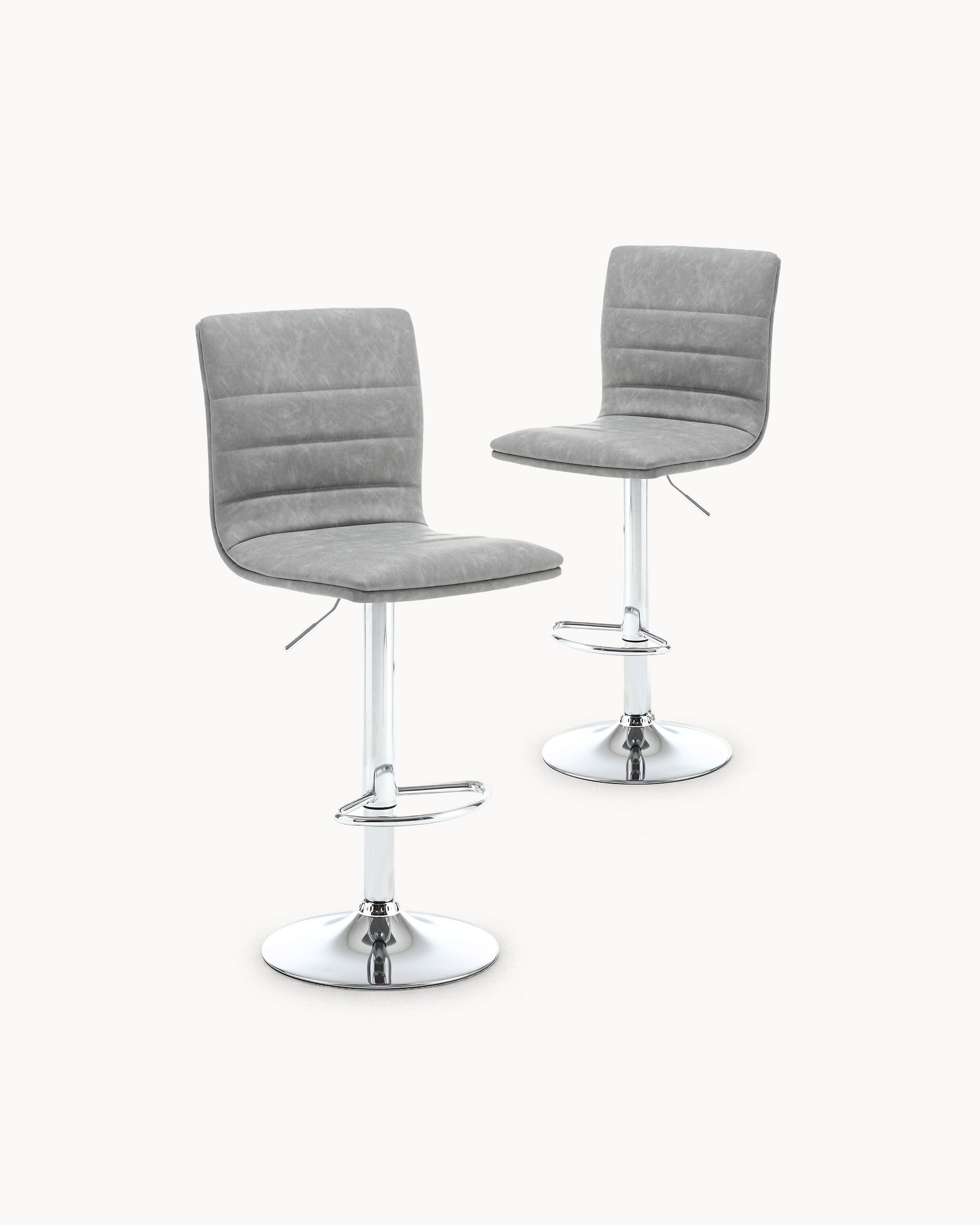 Pack of 2 TOMMY swivel bar stools