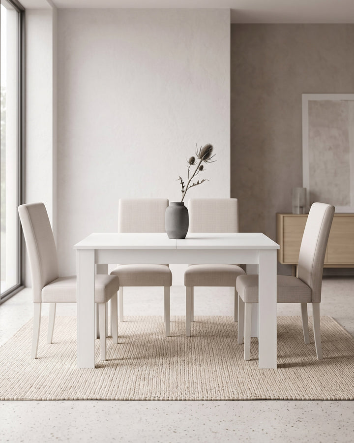 Pack mesa extensível BARCELONA + 4 cadeiras JULLIETE