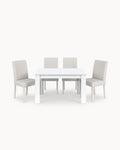 Pack mesa extensível BARCELONA + 4 cadeiras JULLIETE