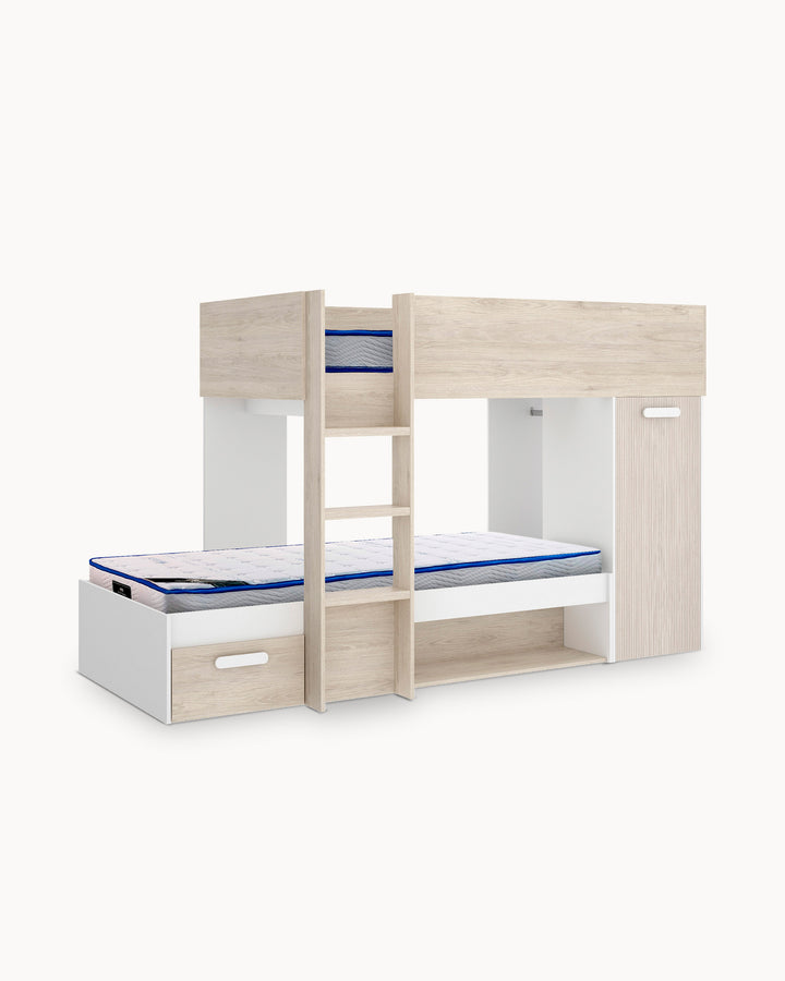 Cama litera TWEETY + 2 colchones SPRING ROLLER