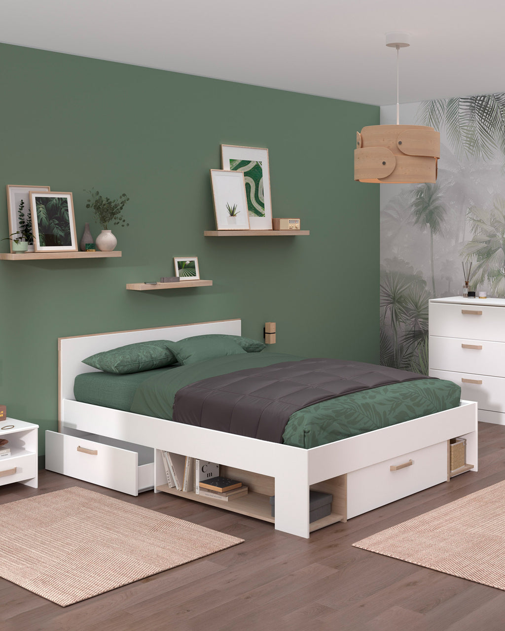 Pack cama de matrimonio DREAM + colchón SPRING ROLLER