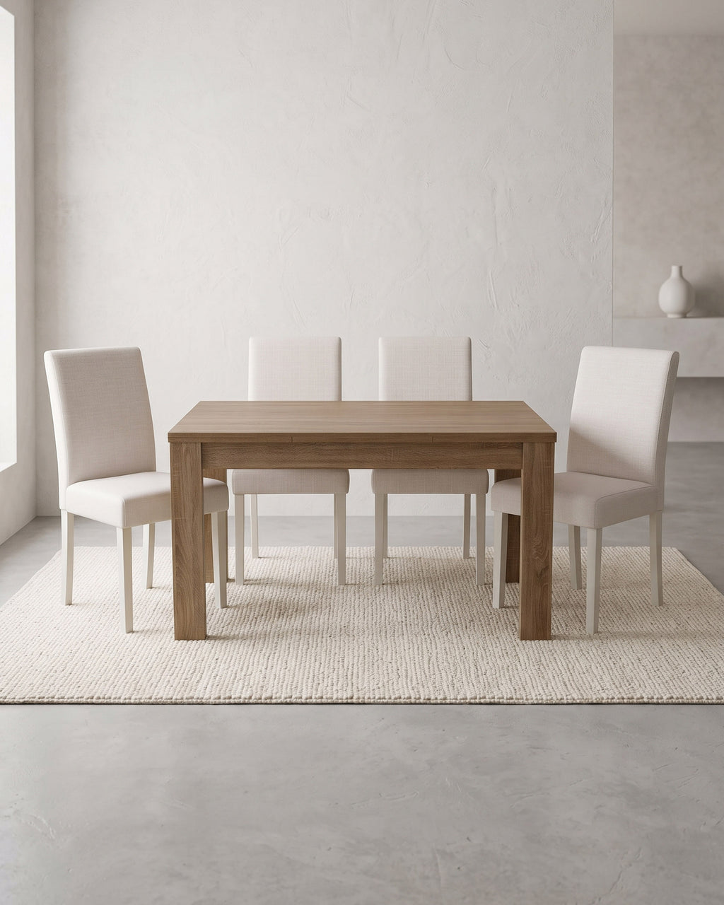 Pack mesa extensible BUDAPEST + 4 sillas JULLIETE