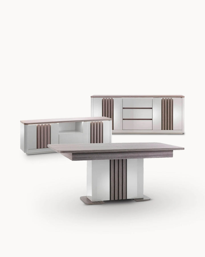Conjunto de comedor PESARO con 3 elementos