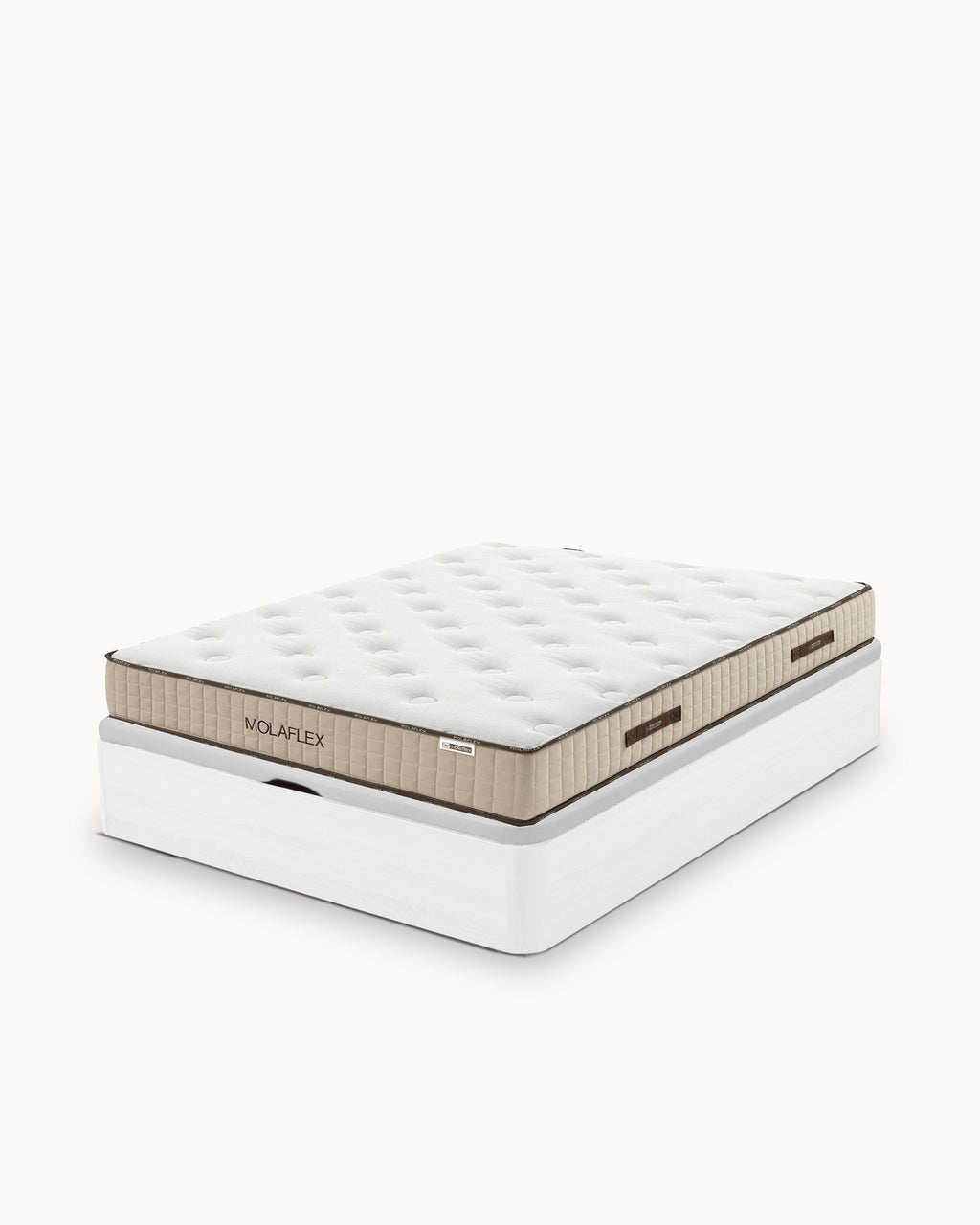 CASINO BOX lift-up divan bed set + MOLAFLEX BEM-ESTAR VISCO POCKET mattress