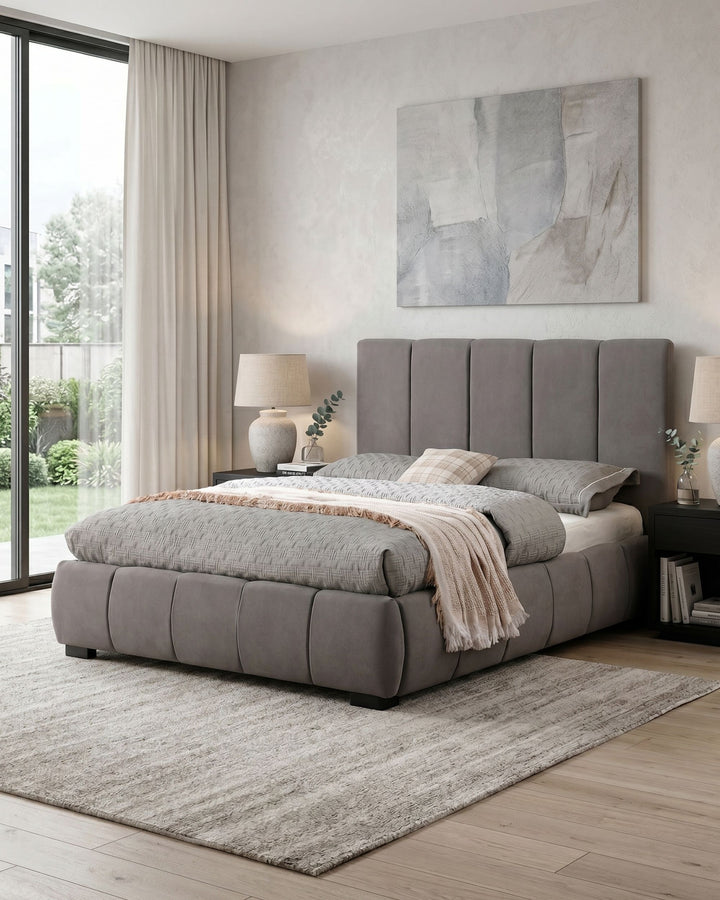 Pack cama de matrimonio ALBERTO II + colchón SPRING ROLLER